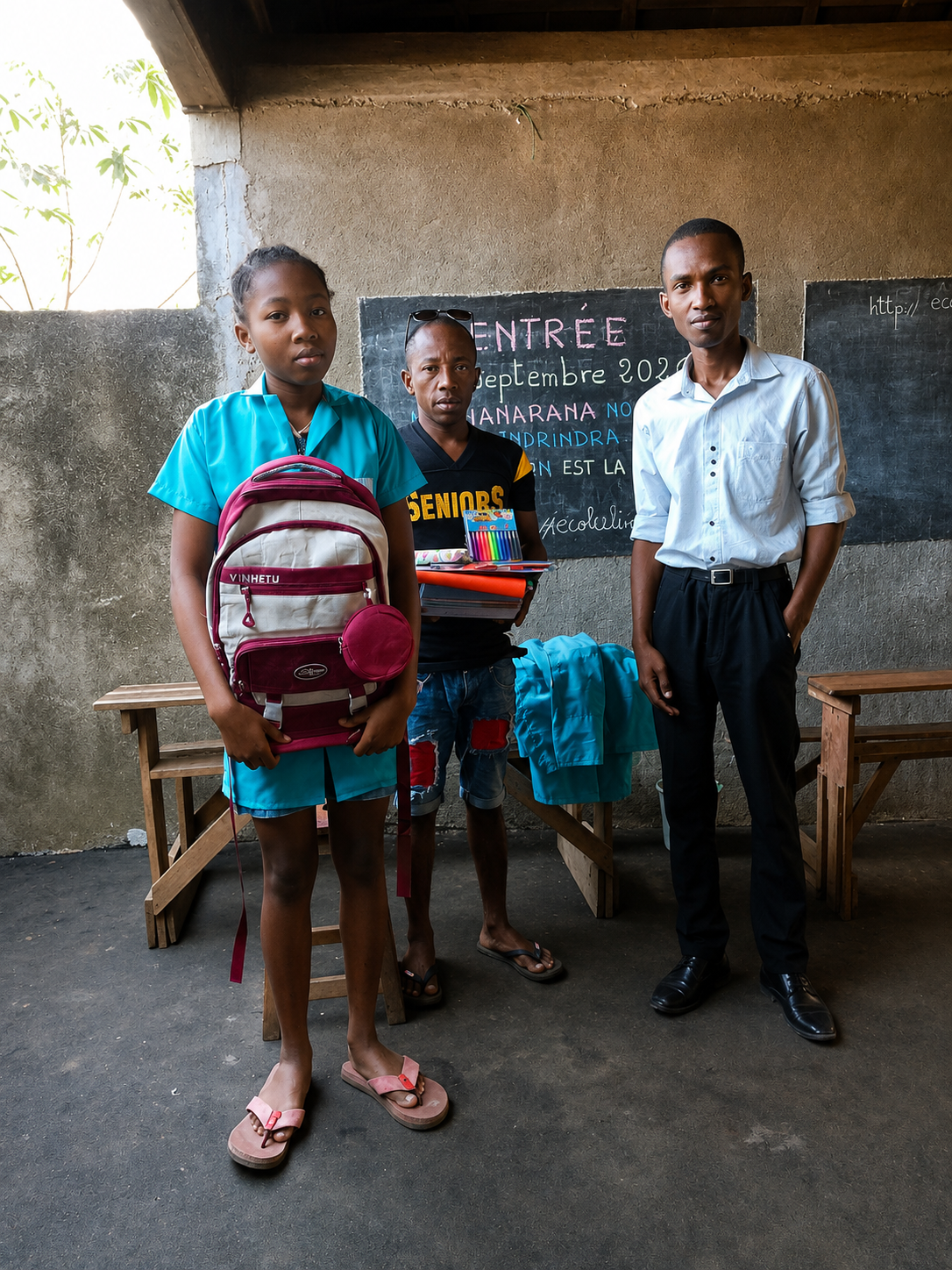 Remise d'une bourse scolaire